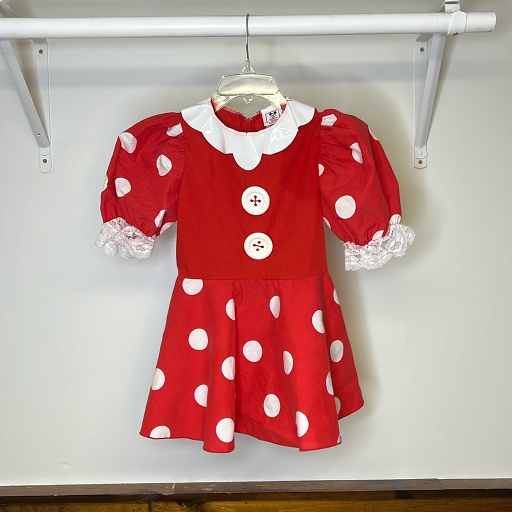RARE Vintage Disney 1980’s Minnie Mouse Costume Dress- Child 8/10